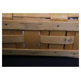 Longaberger Handwoven Basket Set with Liners and Cloth Accessories