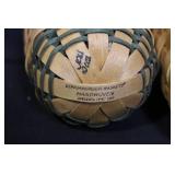 Longaberger Handwoven Basket Set with Liners and Cloth Accessories