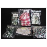 Longaberger Handwoven Basket Set with Liners and Cloth Accessories