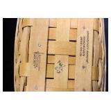 Set of 3 Longaberger Handwoven Baskets with Floral Liners and Lids