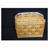 Longaberger Handwoven Basket Set with Liners, Lids, and Accessories