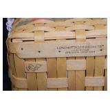 Longaberger Handwoven Basket Set with Liners, Lids, and Accessories