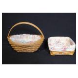 Longaberger Basket Collection with Liners and Accessories