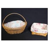 Longaberger Basket Collection with Liners and Accessories