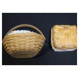 Longaberger Basket Collection with Liners and Accessories