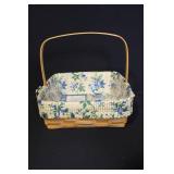 Set of 3 Longaberger Handwoven Baskets with Liners and Protectors