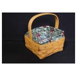 Set of 3 Longaberger Handwoven Baskets with Liners and Protectors