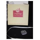 Set of 3 Longaberger Handwoven Baskets with Liners and Protectors