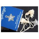 Longaberger Patriotic Basket Trio with Liners and 2001 Inaugural Star Tie-On