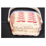 Longaberger Patriotic Basket Trio with Liners and 2001 Inaugural Star Tie-On