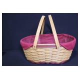Set of 3 Longaberger Baskets with Liners and Plastic Protectors