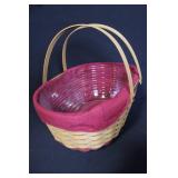 Set of 3 Longaberger Baskets with Liners and Plastic Protectors