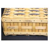 Set of 3 Longaberger Baskets with Liners and Plastic Protectors