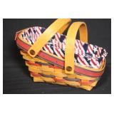 Set of 3 Longaberger Baskets with Liners and Plastic Protectors