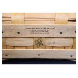 Set of 3 Longaberger Baskets with Liners and Plastic Protectors