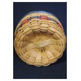 Collection of Longaberger Patriotic Handwoven Baskets and Accessories