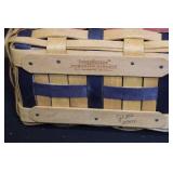 Collection of Longaberger Patriotic Handwoven Baskets and Accessories