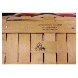 Collection of Longaberger Patriotic Handwoven Baskets and Accessories