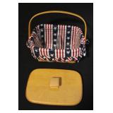 Collection of Longaberger Patriotic Handwoven Baskets and Accessories