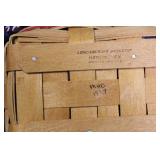 Collection of Longaberger Patriotic Handwoven Baskets and Accessories