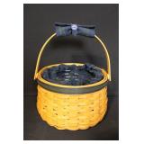 Longaberger Collectors Club Basket Set with Liners, Inserts, and Metal Stands