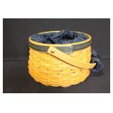 Longaberger Collectors Club Basket Set with Liners, Inserts, and Metal Stands