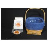 Longaberger Collectors Club Basket Set with Liners, Inserts, and Metal Stands