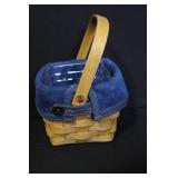 Longaberger Collectors Club Basket Set with Liners, Inserts, and Metal Stands