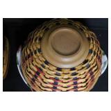 Set of 5 Longaberger Handwoven Baskets with Fabric Liners and Lids