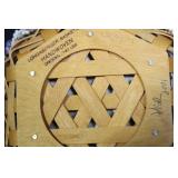 Set of 5 Longaberger Handwoven Baskets with Fabric Liners and Lids