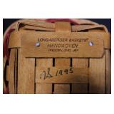 Set of 5 Longaberger Handwoven Baskets with Fabric Liners and Lids