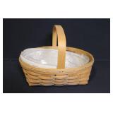 Longaberger Basket and Bowl Set with Liners and Accessories