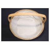 Longaberger Basket and Bowl Set with Liners and Accessories
