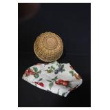 Longaberger Basket and Bowl Set with Liners and Accessories