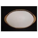 Longaberger Prot Oval Tray with Insert and Small Basket with Lid