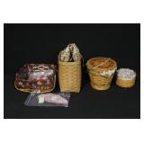 Longaberger Basket Collection with Liners and Lids