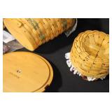 Longaberger Basket Collection with Liners and Lids