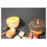 Longaberger Basket Collection with Liners, Wood Lids, and Accessories