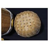 Longaberger Basket Collection with Liners, Cloths, and Lids