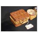 Longaberger Basket Collection with Liners and Accessories - Set of 5