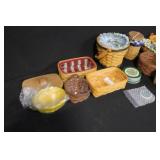 Longaberger Basket Collection with Liners, Lids, Coasters and Accessories