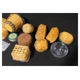 Longaberger Basket Collection with Liners, Lids, Coasters and Accessories