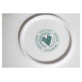 Longaberger Pottery Traditional Holly Cake Plate in Box