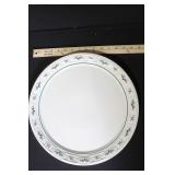 Longaberger Pottery Traditional Holly Cake Plate in Box