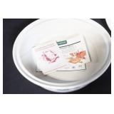 Longaberger Pottery Holiday Casserole Dish with Lid and Insert