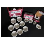 Longaberger Pottery Traditional Holly Holiday Serveware Set with Boxes