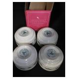 Longaberger Pottery Traditional Holly Holiday Serveware Set with Boxes