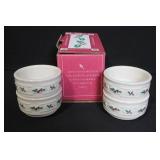 Longaberger Pottery Traditional Holly Holiday Serveware Set with Boxes