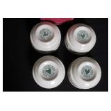 Longaberger Pottery Traditional Holly Holiday Serveware Set with Boxes