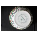 Longaberger Pottery Holly Bowl and Heritage Creamer Set